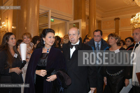 VENEZIA 14/12/03 - INAUGURAZIONE DEL GRAN TEATRO LA FENICE LONOREVOLE LAMBERTO DINI CON LA MOGLIE DONATELLA.- ©Graziano Arici/Rosebud2