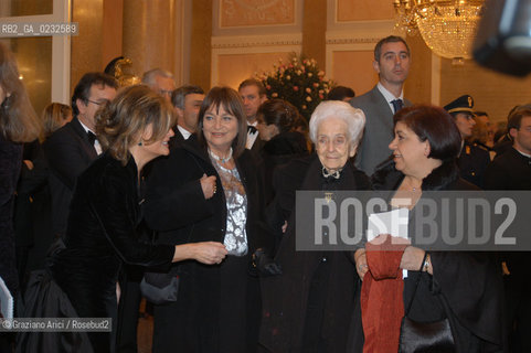 VENEZIA 14/12/03 - INAUGURAZIONE DEL GRAN TEATRO LA FENICE IL PREMIO NOBEL PER LA MEDICINA RITA LEVI MONTALCINI .- ©Graziano Arici/Rosebud2