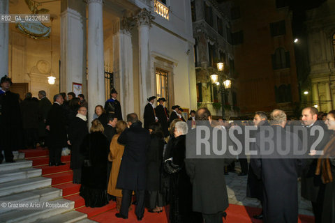 VENEZIA 14/12/03 - INAUGURAZIONE DEL GRAN TEATRO LA FENICE .- ©Graziano Arici/Rosebud2