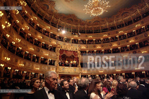 VENICE 14/12/03 - THE CONCERT CONDUCTED BY RICCARDO MUTI WITH THE ORCHESTRA DEL GRAN TEATRO LA FENICE FOR THE GALA - ARCHIVIO Graziano Arici/Rosebud2