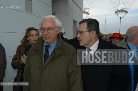 VENEZIA 7/11/03 INAUGURAZIONE DEL PARCO DI S.GIULIANO CON IL SINDACO PAOLO COSTA E IL PRESIDENTE DELLA COMMISSIONE EUROPEA ROMANO PRODI ©Graziano Arici/Rosebud2