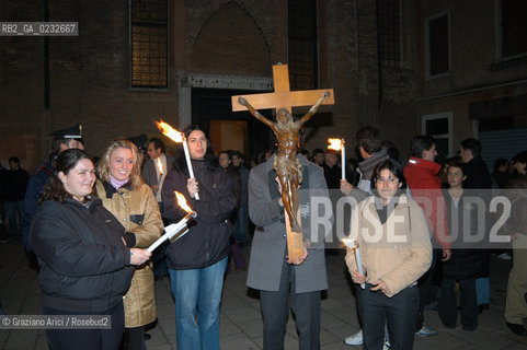 VENEZIA FESTA DELLA MADONNA DELLA SALUTE - PROCESSIONE CON IL CARDINALE PATRIARCA ANGELO SCOLA © 2003 Graziano Arici/Rosebud2 RELIGIONE