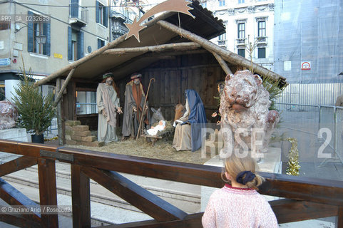 VENEZIA PRESEPE DI NATALE IN PIAZZETTA DEI LEONCINI A S.MARCO ©Graziano Arici/Rosebud2