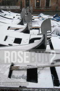 VENEZIA 23/01/04 NEVE IN PIAZZA SAN MARCO ©Graziano Arici/Rosebud2  INVERNO