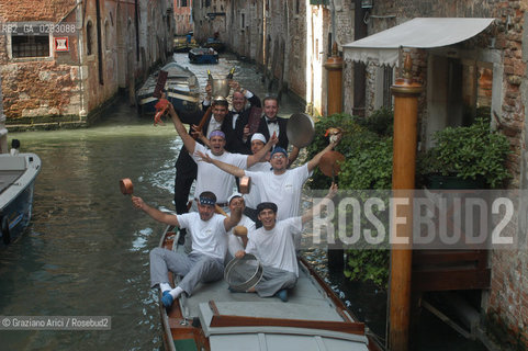 VENEZIA MAGGIO 2005 THE RESTAURANT  OSTERIA DA FIORE WITH MAURIZIO MARTIN HIS WIFE ©Graziano Arici/Rosebud2 GASTRONOMIA RISTORANTE