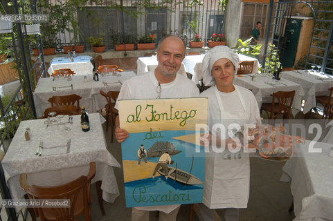 VENEZIA MAGGIO 2005 THE RESTAURANT  AL FONTEGO  DEI PESCATORI  ©Graziano Arici/Rosebud2 GASTRONOMIA RISTORANTE