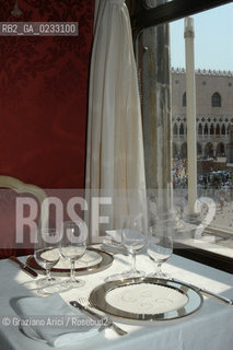VENEZIA MAGGIO 2005 THE RESTAURANT  QUADRI  ©Graziano Arici/Rosebud2 GASTRONOMIA RISTORANTE