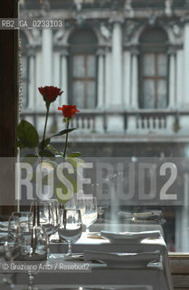 VENEZIA MAGGIO 2005 THE RESTAURANT  QUADRI  ©Graziano Arici/Rosebud2 GASTRONOMIA RISTORANTE