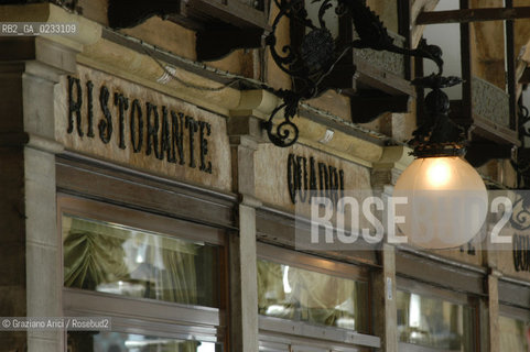 VENEZIA MAGGIO 2005 THE RESTAURANT  QUADRI  ©Graziano Arici/Rosebud2 GASTRONOMIA RISTORANTE