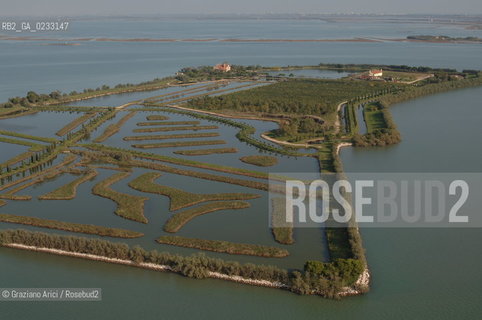 VENEZIA 18/09/05 FOTO AEREE DELLA BARENA  E DELLA VALLE DA PESCA DI S.CRISTINA ©Graziano Arici/Rosebud2 CONSORZIO VENEZIA NUOVA LAGUNA