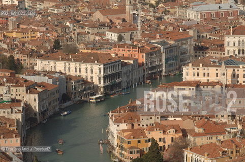 VENEZIA 1/12/05 - FOTO AEREA DI VENEZIA CANAL GRANDE  ©Graziano Arici/Rosebud2
