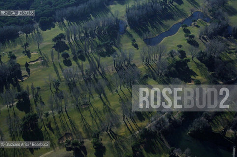 VENEZIA GENNAIO 2006 -FOTO AEREA DEI CAMPI DI GOLF AGLI ALBERONI @ Graziano Arici/Rosebud2