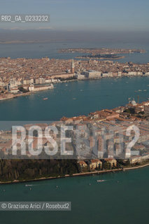 VENEZIA GENNAIO 2006 -FOTO AEREA DI VENEZIA CON LISOLA DELLA GIUDECCA  @ Graziano Arici/Rosebud2