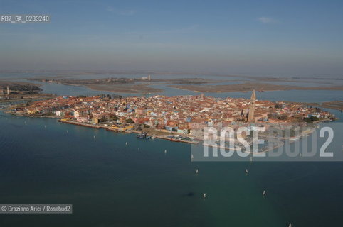 VENEZIA GENNAIO 2006 -FOTO AEREA DELLISOLA DI BURANO  @ Graziano Arici/Rosebud2 COLORE
