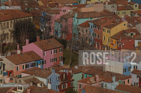VENEZIA GENNAIO 2006 -FOTO AEREA DELLISOLA DI BURANO  @ Graziano Arici/Rosebud2 COLORE