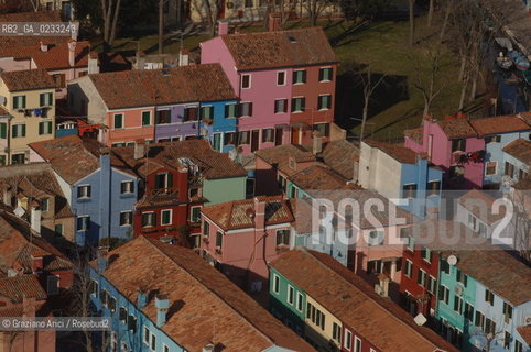 VENEZIA GENNAIO 2006 -FOTO AEREA DELLISOLA DI BURANO  @ Graziano Arici/Rosebud2 COLORE