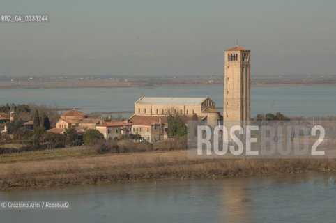 VENEZIA GENNAIO 2006 -FOTO AEREA DELLISOLA DI TORCELLO  @ Graziano Arici/Rosebud2 LAGUNA