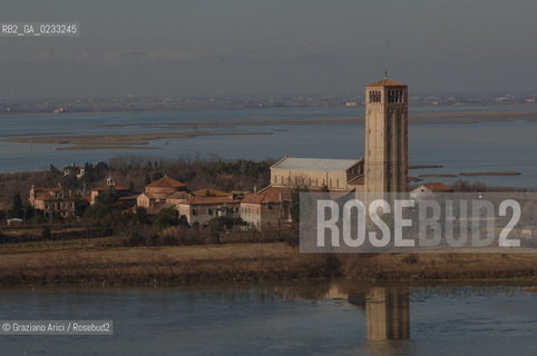 VENEZIA GENNAIO 2006 -FOTO AEREA DELLISOLA DI TORCELLO  @ Graziano Arici/Rosebud2 LAGUNA