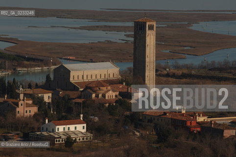 VENEZIA GENNAIO 2006 -FOTO AEREA DELLISOLA DI TORCELLO  @ Graziano Arici/Rosebud2 LAGUNA