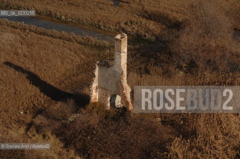 VENEZIA GENNAIO 2006 -FOTO AEREA DELLISOLA DELLA CURA  @ Graziano Arici/Rosebud2 LAGUNA