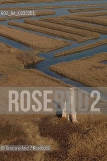 VENEZIA GENNAIO 2006 -FOTO AEREA DELLISOLA DELLA CURA  @ Graziano Arici/Rosebud2 LAGUNA