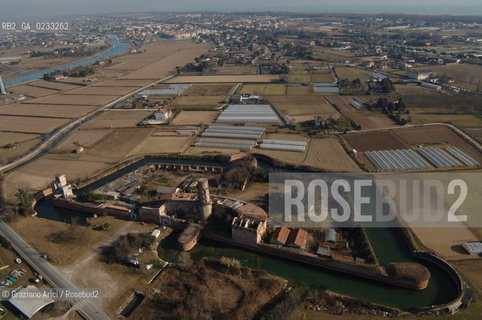 VENEZIA GENNAIO 2006 -FOTO AEREA DEL FORTE DI TREPORTI  @ Graziano Arici/Rosebud2 LAGUNA