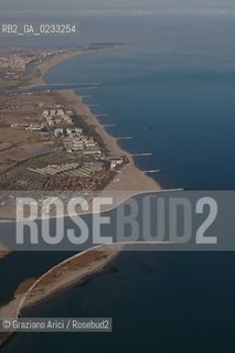 VENETO 03/02/06 - FOTO AEREEA DELLA FOCE DEL FIUME ADIGE ©Graziano Arici/Rosebud2 GEO