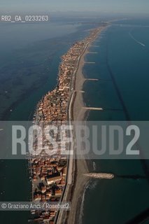 VENEZIA 03/02/06 - FOTO AEREEA DEL LITORALE DI VENEZIA DI PELLESTRINA  ©Graziano Arici/Rosebud2 GEO