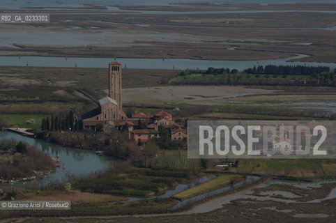VENEZIA APRILE 2006 - FOTO AEREA DI TORCELLO NELLA LAGUNA DI VENEZIA ©Graziano Arici/Rosebud2