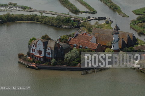 VENEZIA 25 MAGGIO 2006 - FOTO AEREA DELLE VALLE DA PESCA DI  VALLE ZAPPA ©Graziano Arici/Rosebud2 BARENA LAGUNA