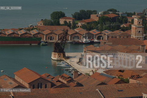 VENEZIA 13/06/06 FOTO AEREE VENEZIA ARSENALE ©Graziano Arici/Rosebud2