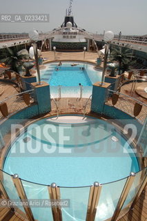 VENICE 29 JULY 2006 - THE LAUNCHING OF THE LINER MSC MUSICA OF MSC CROCIERE ©Graziano Arici/Rosebud2 VENEZIA NAVE CROCIERA TRANSATLATICO