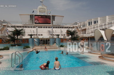 VENICE 29 JULY 2006 - THE LAUNCHING OF THE LINER MSC MUSICA OF MSC CROCIERE ©Graziano Arici/Rosebud2 VENEZIA NAVE CROCIERA TRANSATLATICO