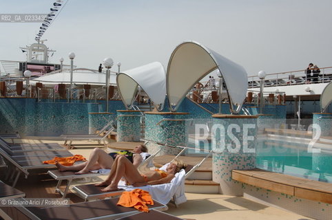 VENICE 29 JULY 2006 - THE LAUNCHING OF THE LINER MSC MUSICA OF MSC CROCIERE ©Graziano Arici/Rosebud2 VENEZIA NAVE CROCIERA TRANSATLATICO