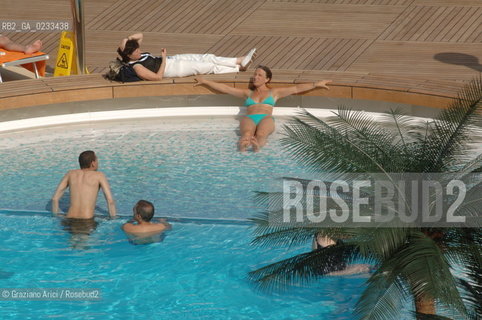 VENICE 29 JULY 2006 - THE LAUNCHING OF THE LINER MSC MUSICA OF MSC CROCIERE ©Graziano Arici/Rosebud2 VENEZIA NAVE CROCIERA TRANSATLATICO