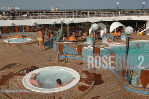 VENICE 29 JULY 2006 - THE LAUNCHING OF THE LINER MSC MUSICA OF MSC CROCIERE ©Graziano Arici/Rosebud2 VENEZIA NAVE CROCIERA TRANSATLATICO