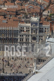 VENEZIA 13/06/06 FOTO AEREE PIAZZA S.MARCO E TORRE OROLOGIO  ©Graziano Arici/Rosebud2