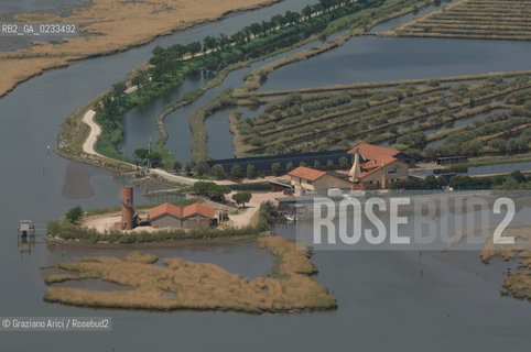 VENEZIA 14/07/06 FOTO AEREE AI LAVORI IN CORSO  PER LA RICOSTRUZIONE BARENE ©Graziano Arici/Rosebud2 CONSORZIO VENEZIA NUOVA LAGUNA