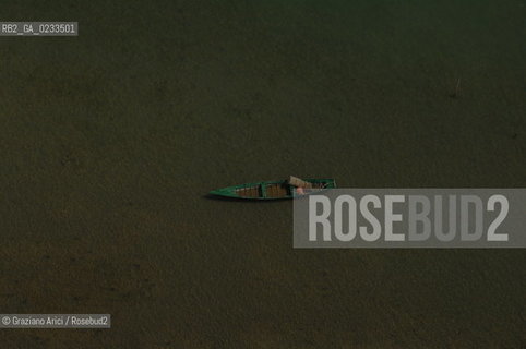 VENEZIA 13/06/06 FOTO AEREE BARENA BARCA ©Graziano Arici/Rosebud2