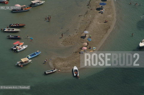 VENEZIA 13/06/06 FOTO AEREE SECCA BARENA DEL BACAN BARCA ©Graziano Arici/Rosebud2