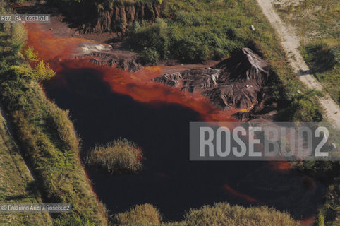 VENEZIA 10/10/06 FOTO AEREA PORTO MARGHERA DISCARICA DI RIFIUTI TOSSICI DI DOGALETTO   ©Graziano Arici/Rosebud2 INQUINAMENTO