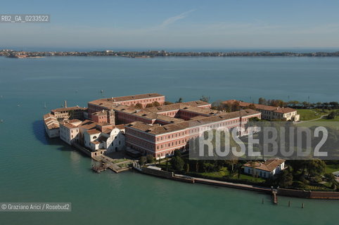 VENEZIA 10/10/06 FOTO AEREA ISOLA DI S.CLEMENTE  HOTEL ALBERGO ©Graziano Arici/Rosebud2