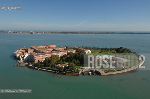VENEZIA 10/10/06 FOTO AEREA ISOLA DI S.CLEMENTE  HOTEL ALBERGO ©Graziano Arici/Rosebud2