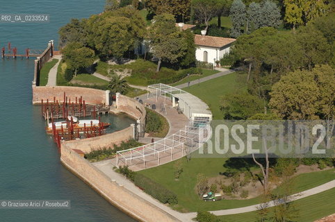 VENEZIA 10/10/06 FOTO AEREA ISOLA DI S.CLEMENTE  HOTEL ALBERGO ©Graziano Arici/Rosebud2