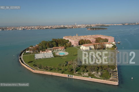 VENEZIA 10/10/06 FOTO AEREA ISOLA DI S.CLEMENTE  HOTEL ALBERGO ©Graziano Arici/Rosebud2