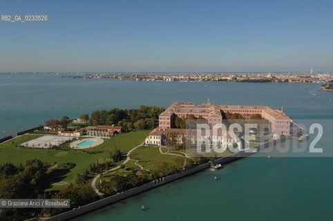 VENEZIA 10/10/06 FOTO AEREA ISOLA DI S.CLEMENTE  HOTEL ALBERGO ©Graziano Arici/Rosebud2