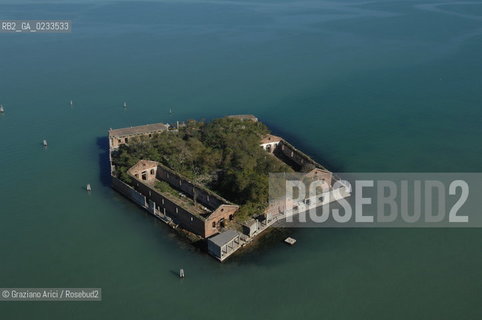 VENEZIA 10/10/06 FOTO AEREA ISOLA DI S.ANGELO DELLA POLVERE ISOLA ABBANDONATA ©Graziano Arici/Rosebud2