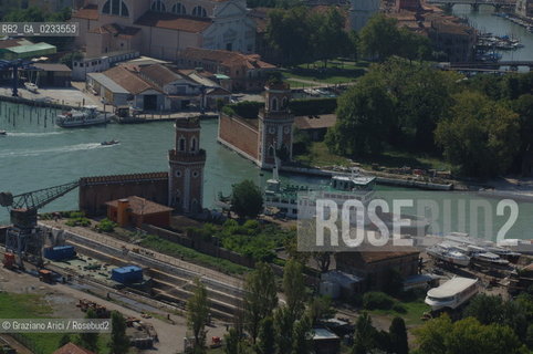 VENEZIA SETTEMBRE 2006 -  FOTO AEREE DELLARSENALE A CASTELLO  ©Graziano Arici/Rosebud2