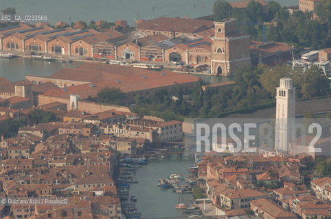 VENEZIA SETTEMBRE 2006 -  FOTO AEREE DELLARSENALE A CASTELLO  ©Graziano Arici/Rosebud2