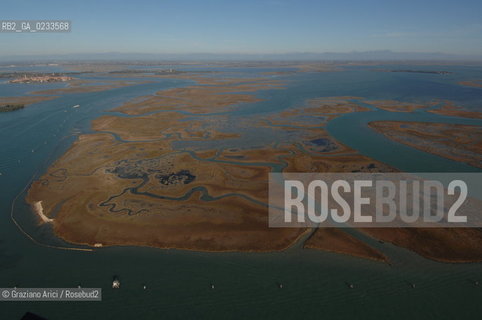 VENEZIA 10/10/06 FOTO AEREE AI LAVORI IN CORSO  PER LA RICOSTRUZIONE BARENE TREPORTI S.FELICE ©Graziano Arici/Rosebud2 CONSORZIO VENEZIA NUOVA LAGUNA